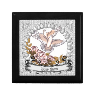 Doves and Roses custom Wedding gift box