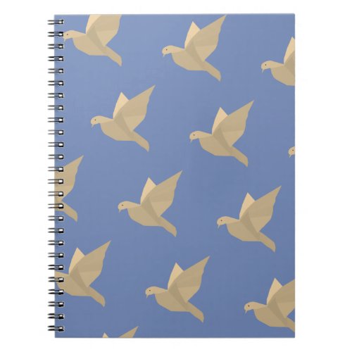 Doves Birds Flying Art Notebook