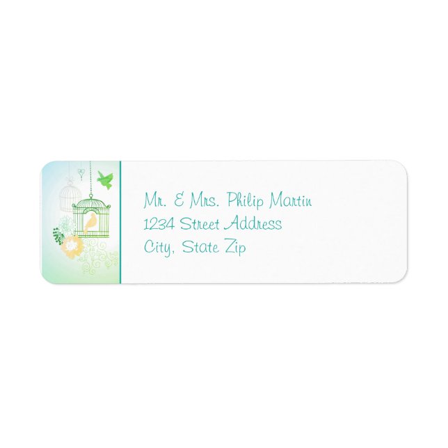 Doves & Cages - Return Address Labels (Front)