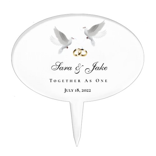 Doves Cake Topper