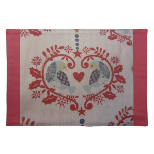 Doves & Hearts -- Pennsylvania Dutch Placemat