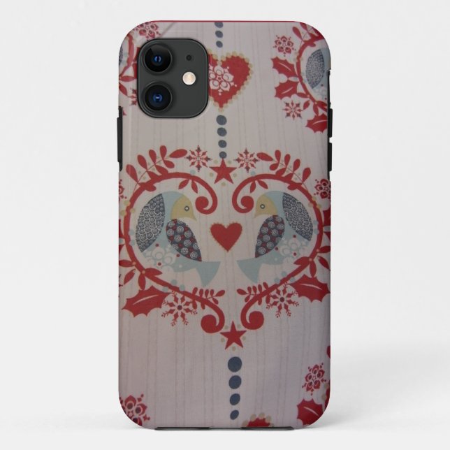 Doves & Hearts -- Pennsylvania Dutch Style Case-Mate iPhone Case (Back)