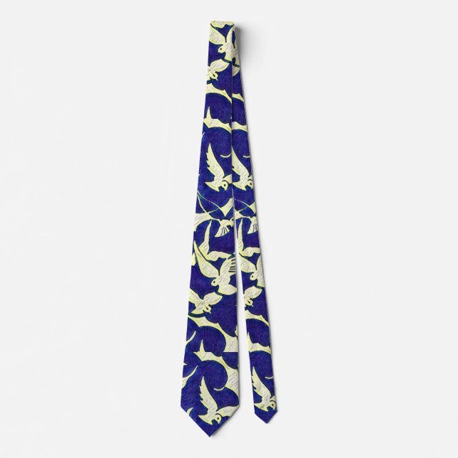 Doves in Flight Neck Tie (Front)