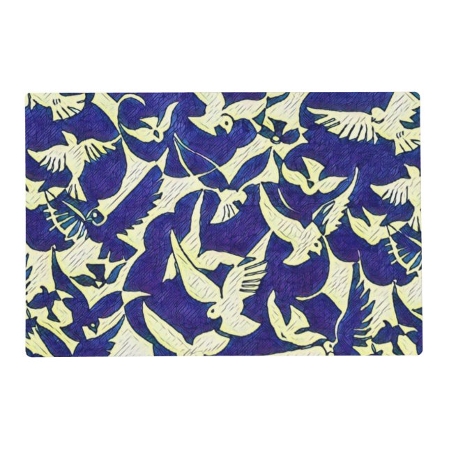 Doves in Flight Placemat (Front)
