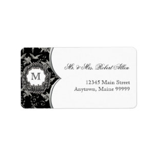 Doves n Fruit Damask - Return Address Labels