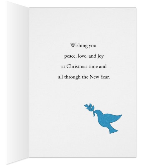Doves of peace, Christmas (Inside (Right))
