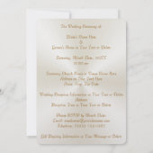 Doves over Heart Wedding Invitations Personalized (Back)