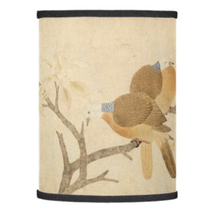 Doves & Pear Blossoms ancient Chinese Art repro Lamp Shade