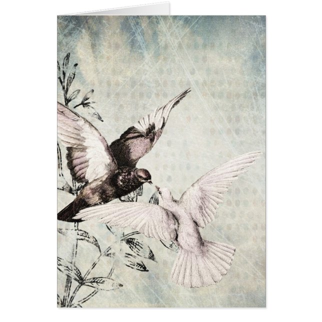 Doves Wedding Congrats Cards (Front)