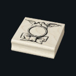 Doves Wedding Ring & Bow Vintage Rubber Art Stamp<br><div class="desc">Doves Wedding Ring & Bow Vintage Rubber Art Stamp</div>