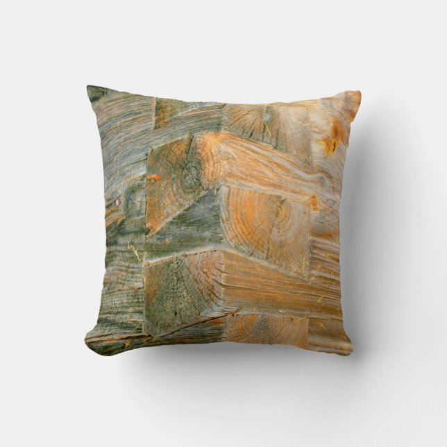 dovetail corners of log cabin pillow (Front)