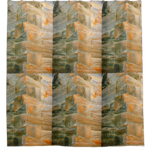 dovetailed cabin corner shower curtain