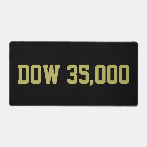 Dow 35000 Stock Market Celebration Desk Mat