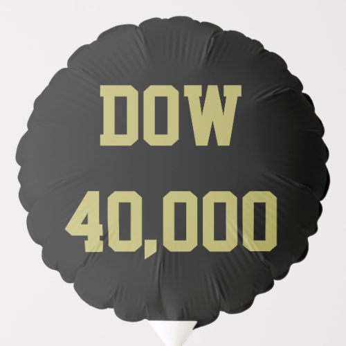 Dow 40000 Stock Market Celebration Balloon