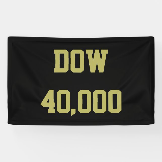 Dow 40000 Stock Market Celebration Banner (Horizontal)