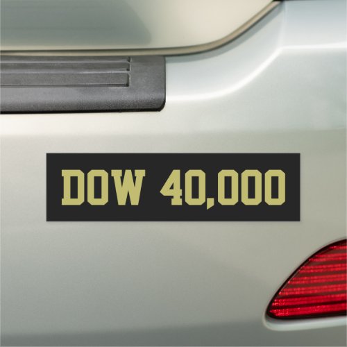 Dow 40000 Stock Market Celebration Car Magnet