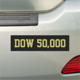 Dow 50,000 Stock Market Celebration Car Magnet