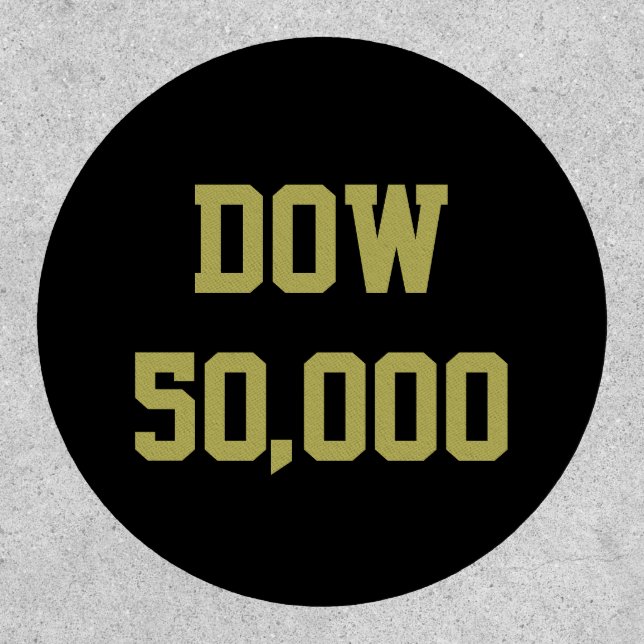 Dow 50,000 Stock Market Celebration Patch (Front)