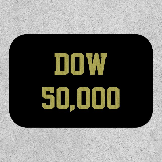Dow 50,000 Stock Market Celebration Patch (Front)