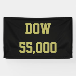 Dow 55,000 Stock Market Celebration Banner