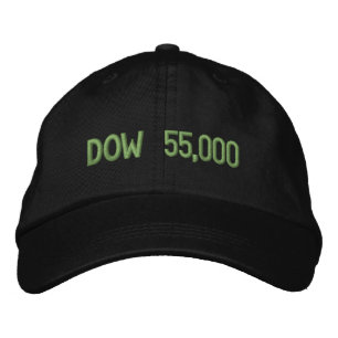 Dow 55,000 Stock Market Celebration Embroidered Baseball Cap