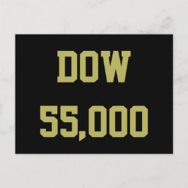 Dow 55,000 Stock Market Celebration Postcard