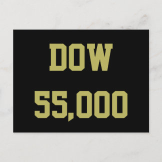 Dow 55,000 Stock Market Celebration Postcard