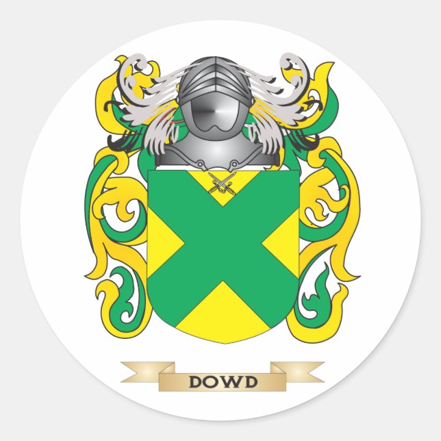 Dowd Coat of Arms Classic Round Sticker (Front)