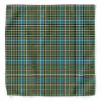 Dowling Clan Tartan Bright Blue Plaid Pattern Bandana