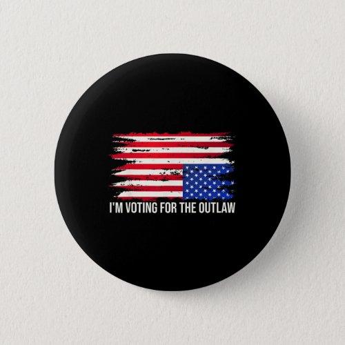 Down American Flag Distress Im Voting For The  Button