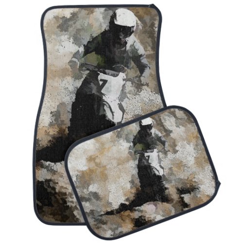 Down and Dirty  _  Motocross Dirt_Bike Racer Car Floor Mat