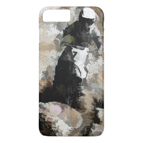 Down and Dirty _ Motocross Racer iPhone 8 Plus7 Plus Case