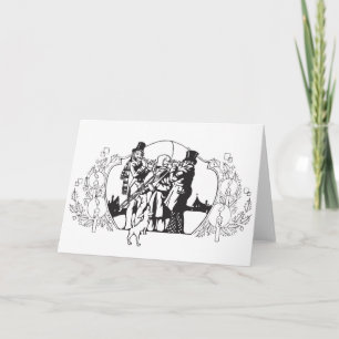 Down and Out Dickensian Holiday Buskers Card