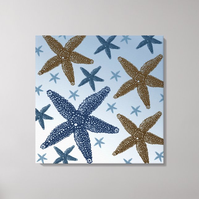 Down by the Sea Starfish Canvas Print (Front)