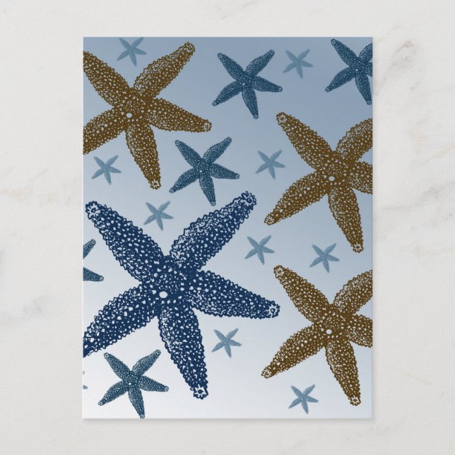 Down by the Sea Starfish Postcard (Front)