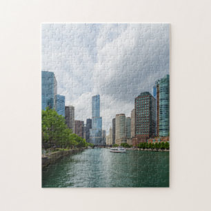 Down Chicago River Jigsaw Puzzle