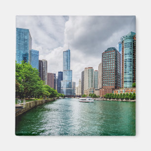 Down Chicago River Magnet