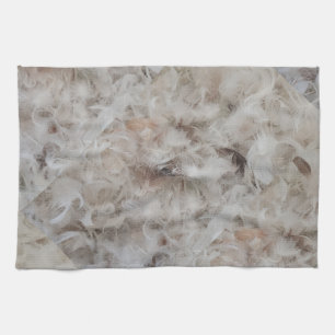 Down Comforter Feathers Photography Funny Kitchen Towel