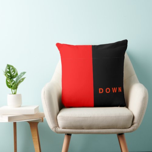 down county flag northern ireland symbol irish red throw pillow