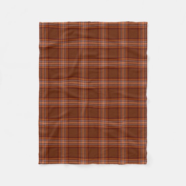 Down County Irish Tartan Fleece Blanket (Front)