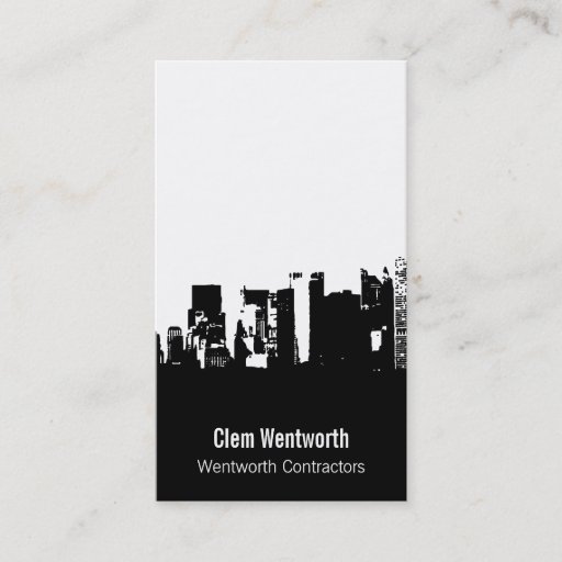 Customizable Down Downtown Business Card Template