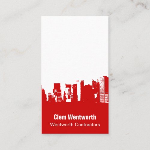Down Downtown Business Card Template