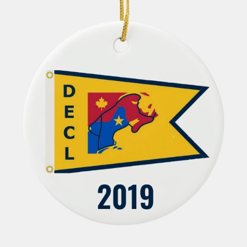 Down East Cruisers Loop Gold 2019 Ornament