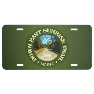 Down East Sunrise Trail (cycling c) License Plate