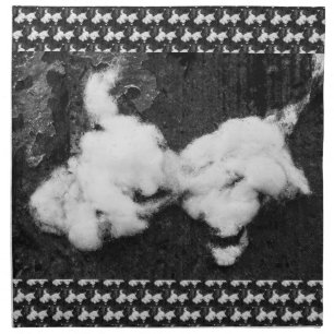 down fluffy cloth napkin