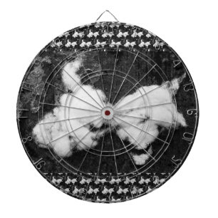 down fluffy dart board
