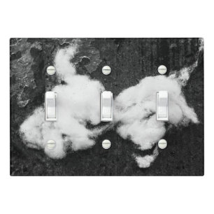 down fluffy light switch cover