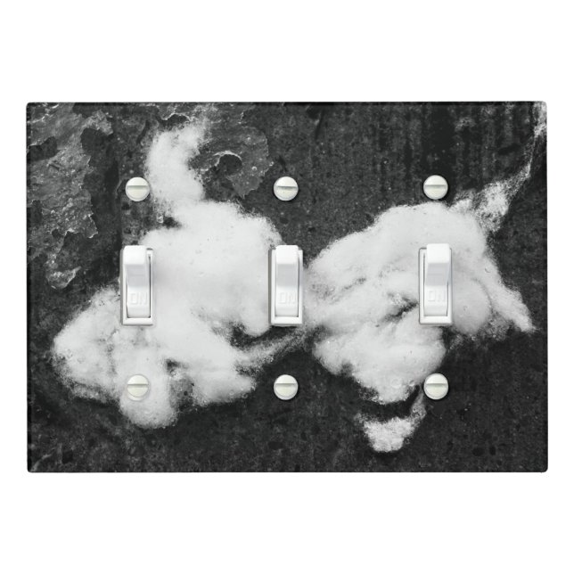 down fluffy light switch cover (In Situ)