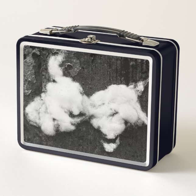 down fluffy metal lunch box (Front)