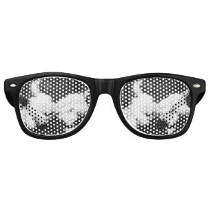 down fluffy retro sunglasses